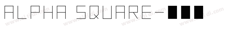 Alpha Square字体转换